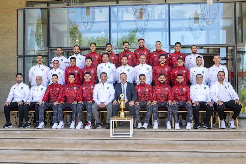 لقجع يقيم حفل استقبال لـ”أسود القاعة”